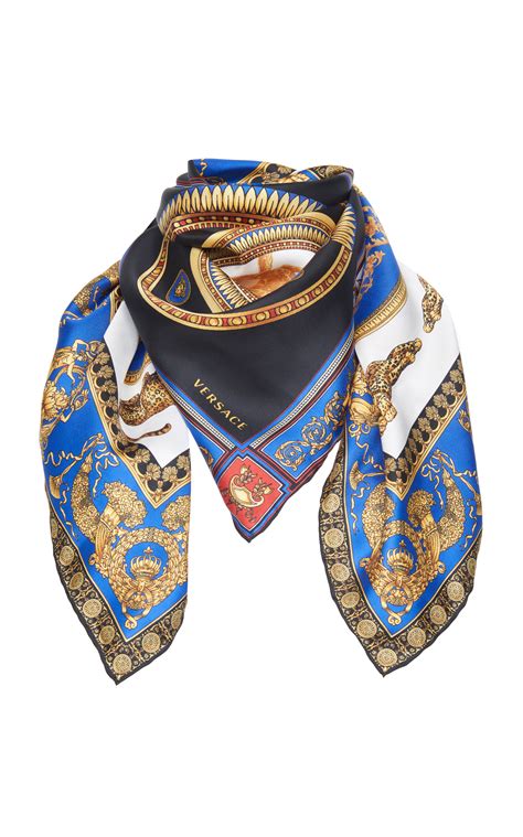 replica versace silk scarves|versace printed silk scarf.